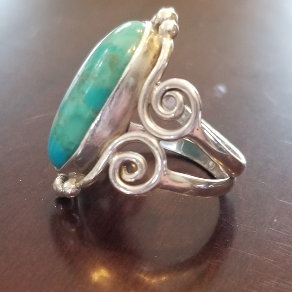 Sterling Silver Turquoise Ring - Picture 2 of 2